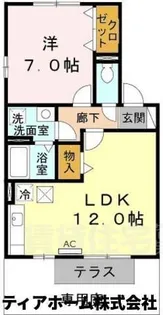 アドゥニスハイツC棟【1階】の間取り