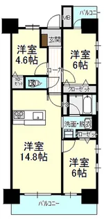 アルファライフ徳山駅東【7階】の間取り