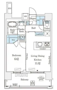 ムニレジデンス上野【12階】の間取り