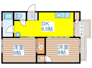 エレガントマンション【2階】の間取り