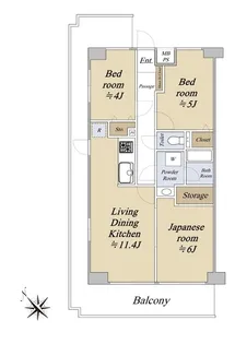 ニックハイム追浜【2階】の間取り