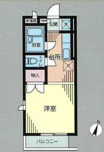シャルム太子堂【2階】の間取り