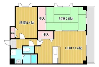 ZERO GATE21【3階】の間取り