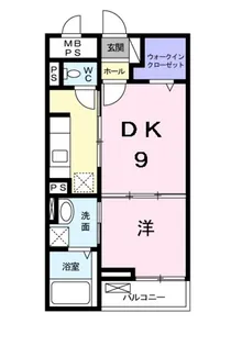 パレスアムールII【1階】の間取り
