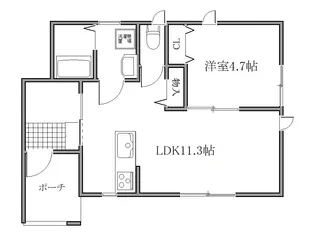フルール ガーデン【1階】の間取り