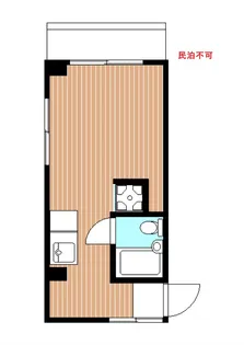 フルリノベーション 最上階2面採光角 ハイツ秋山 KZ【3階】の間取り