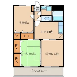 RoseCity MI【2階】の間取り