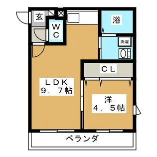 La Comodita Kotoni(ラ コモディタ コトニ【2階】の間取り