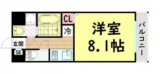 エグゼ大阪ドームII【2階】の間取り