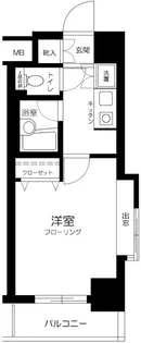 パークサイド九段【4階】の間取り