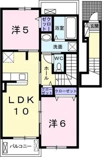 ヴィラ クレマチス【2階】の間取り