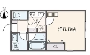 ラフィネ西谷【2階】の間取り