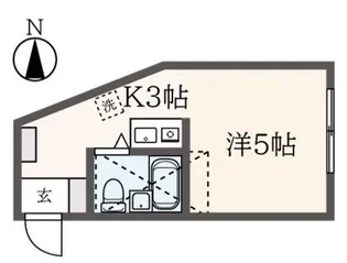 プチメゾン府中【1階】の間取り