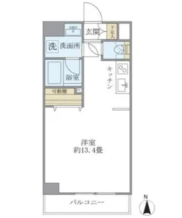 ISM中野坂上【8階】の間取り