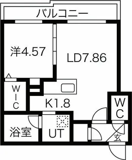 ヴァンテール月寒東【2階】の間取り