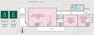 クロスゲート青葉台【4階】の間取り