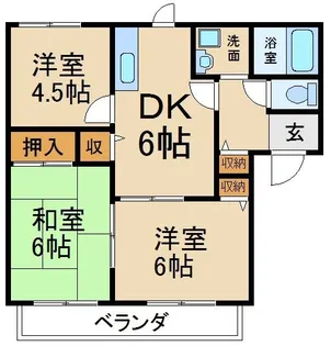 ディアス東寝屋川【2階】の間取り
