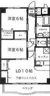 ウィステリア南桜井【3階】の間取り