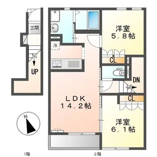 レゴリス【2階】の間取り