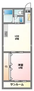 岡林ビル【4階】の間取り