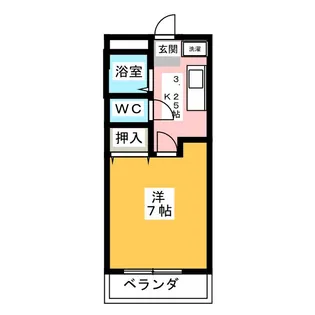 スペーシア追進 C【2階】の間取り