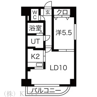 八軒六条館(八軒六条舘)【3階】の間取り