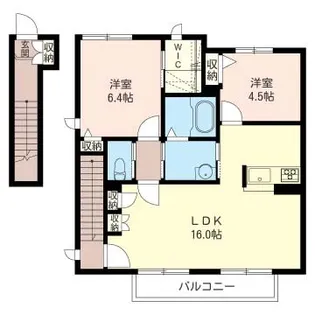 ジョワ・コライユV【2階】の間取り