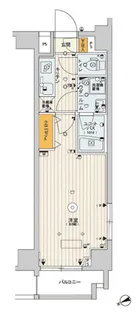スカイコートパレス芝浦【5階】の間取り