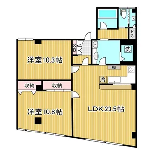 ハイツ光七五三【2階】の間取り