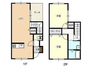 クレールあおば【2階】の間取り