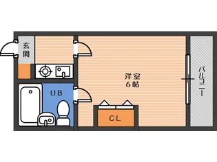 マンション山坂【5階】の間取り