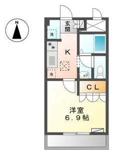 レジデンスCK【1階】の間取り
