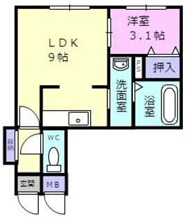 ステージ表町【2階】の間取り