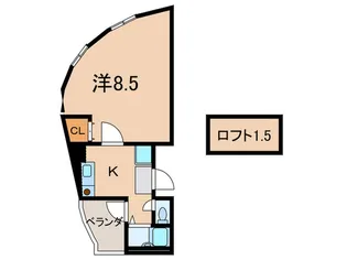 レジデンス夕凪【7階】の間取り