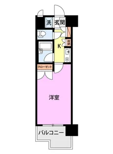 日興パレス長岡【9階】の間取り