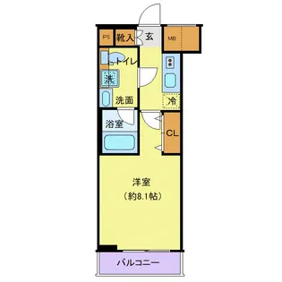 ジェノヴィア東向島スカイガーデン【5階】の間取り
