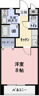 ラフィネ美里A【2階】の間取り