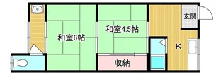 春日荘【2階】の間取り