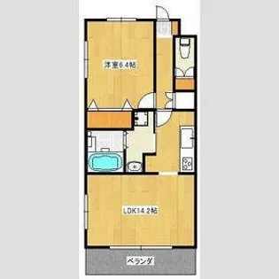 サルバス五ケ堀之内【2階】の間取り