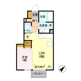 プラセール I【1階】の間取り