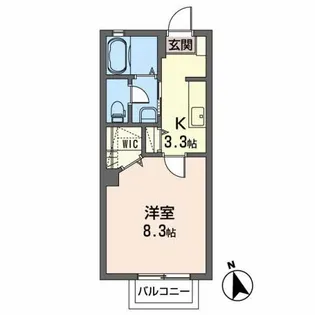 シャーメゾン ディアス アベ【1階】の間取り