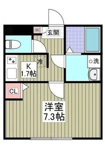 NSハイム越谷【1階】の間取り