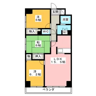 エスティメゾン鶴舞【3階】の間取り