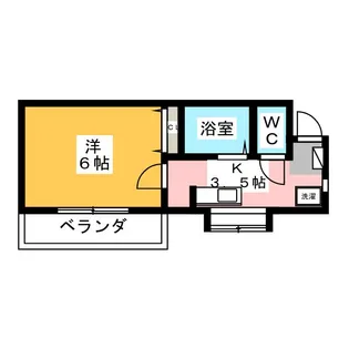ヴィクトリアンコート三ッ沢南町【2階】の間取り