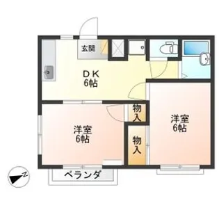 コーポ藤【1階】の間取り