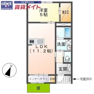 ルミエールV【1階】の間取り