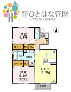 コンフォール B【1階】の間取り
