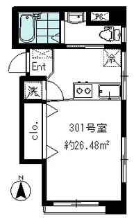 Rue de神楽坂【3階】の間取り