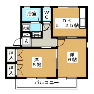 メゾンパーク東和田 A【2階】の間取り
