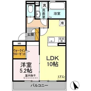 カストラム【1階】の間取り